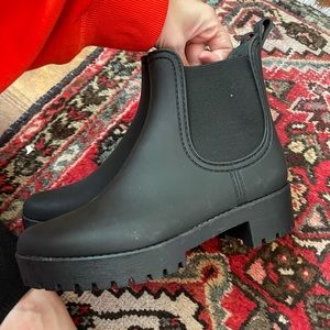 Jeffrey Campbell Chelsea Platform Rubber Boots